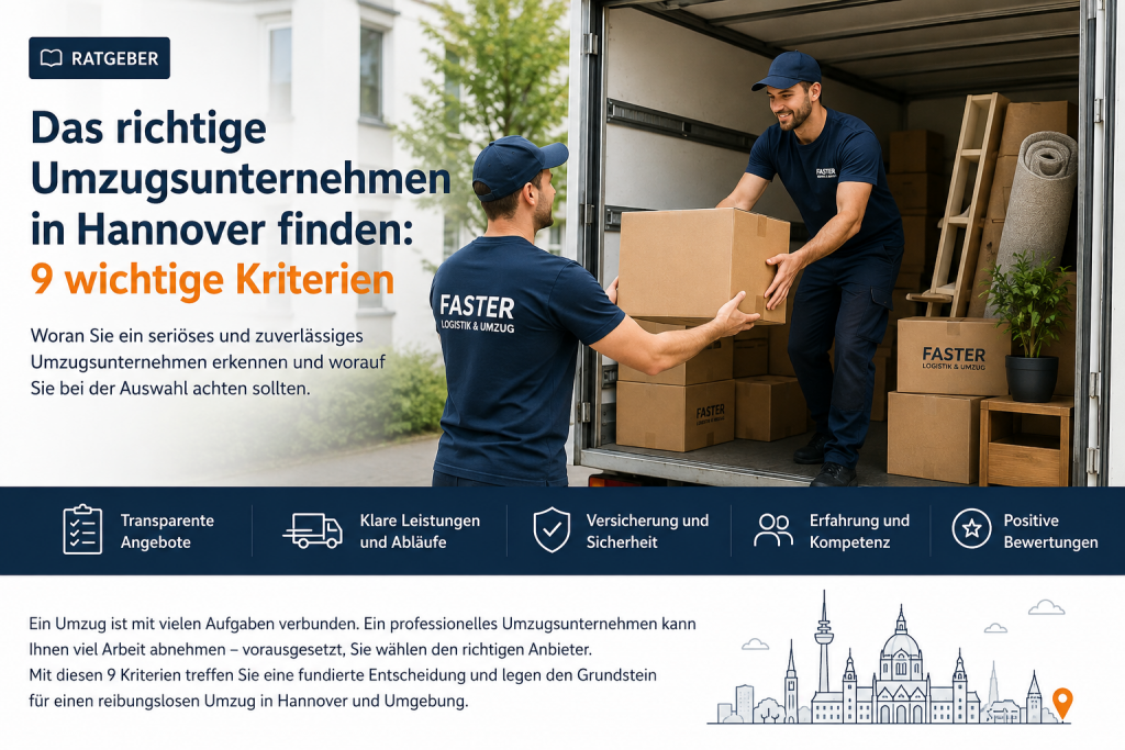 Umzugsunternehmen auswählen Hannover